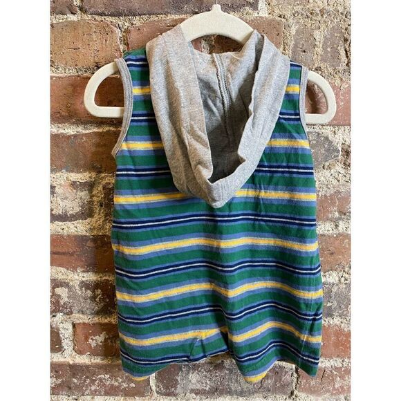 Y2K Circo Baby Mayfield Soccer Striped Hooded Sleeveless Romper Baby Size - Picture 4 of 9